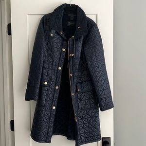 Marc Jacobs Blue Quilted Puffer Jacket